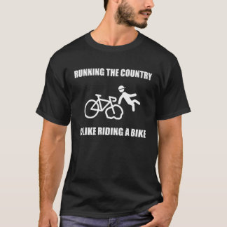 Het runnen van het land is als het besturen van ee t-shirt