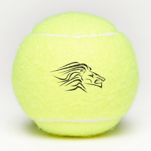 Het runnen van Lion Tennis Balls Tennisballen (Voorkant)
