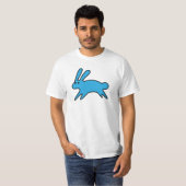 Het runnen van Little Blue Bunny T-Shirt (Voorkant volledig)
