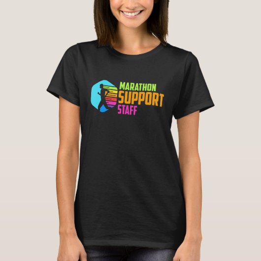 Het runnen van Marathon Runner van de Trail van de T-shirt (Voorkant)