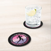 Het runnen van Mindset - het Citaat van de Duurzaa Ronde Kartonnen Onderzetter (Insitu)