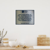 Het runnen van Motivation Tip #028 Poster (Keuken)