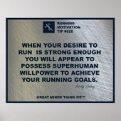 Het runnen van Motivation Tip #028 Poster (Voorkant)