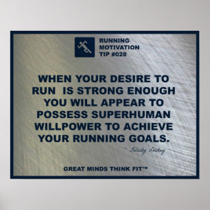 Het runnen van Motivation Tip #028 Poster