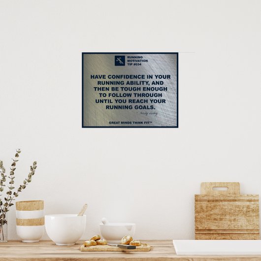Het runnen van Motivation Tip #034 Poster (Keuken)