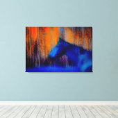 Het runnen van paarden en de moderne kunst van het canvas afdruk (Insitu (Houten vloer))