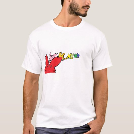 Het runnen van Rabbits Jogging T-shirt (Voorkant)