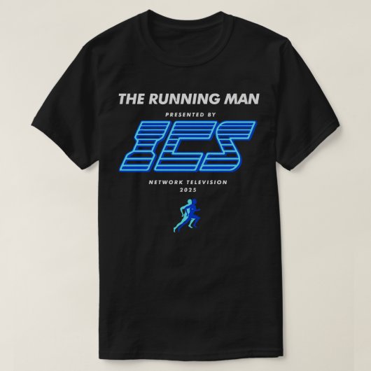 Het Running Man gepresenteerd door ICS Network Tel T-shirt (Design voorkant)