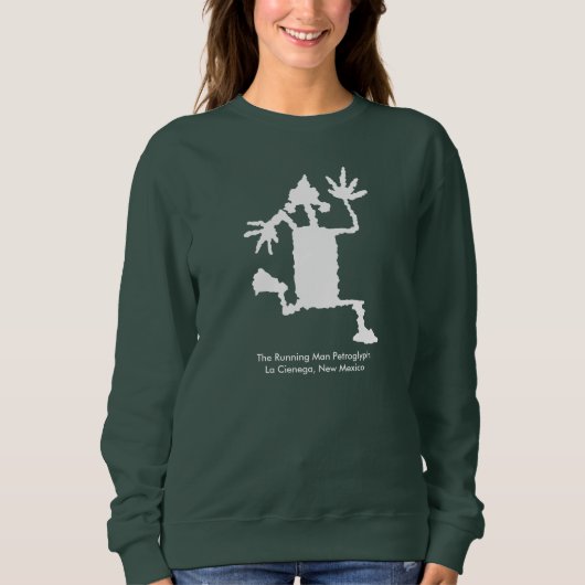 Het Running Man Petroglyph Trui (Voorkant)