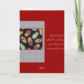 Het Russische het Nestelen Wenskaart van Doll Kaart (Achterkant)