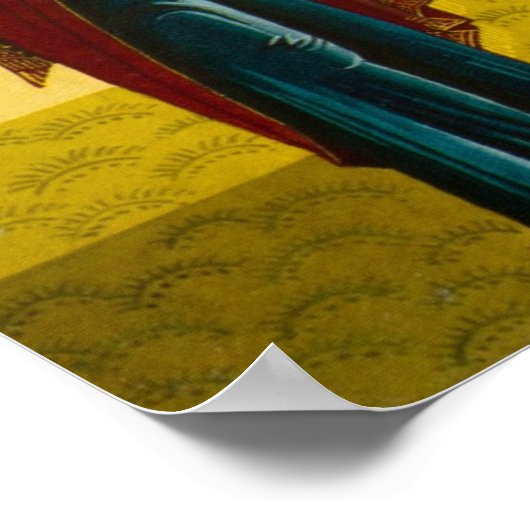 Het Russische icoon van Virgin Mary Poster (Hoek)