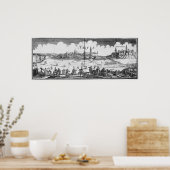 Het Russische leger bezoekt Narva in 1700 Poster (Keuken)