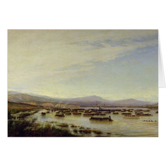 Het Russische leger dat de Donau oversteekt (Voorkant Horizontaal)