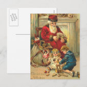 Het Russische Speelgoed van de Kerstkaart van de Feestdagenkaart (Voorkant / Achterkant)