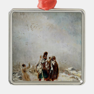 Het Russische Westen Metalen Ornament