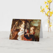 Het rusten op de Vlucht in Egypte door Caravaggio Kaart (Gele Bloem)