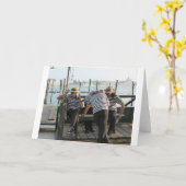 Het Rusten van gondelieren Kaart (Gele Bloem)