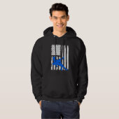 Het rusten van het Licht van de Vlag Blauwe Gift Hoodie (Voorkant volledig)