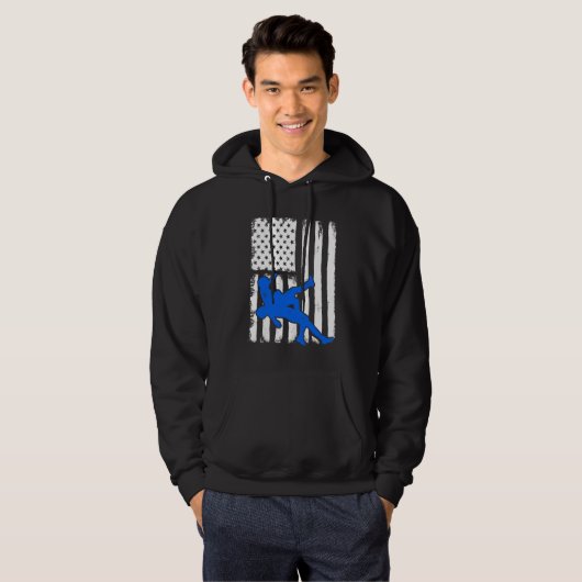 Het rusten van het Licht van de Vlag Blauwe Gift Hoodie (Voorkant volledig)