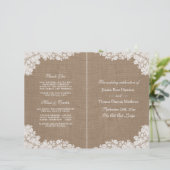 Het Rustic Burlap en het  witte Collectie (Staand voorkant)