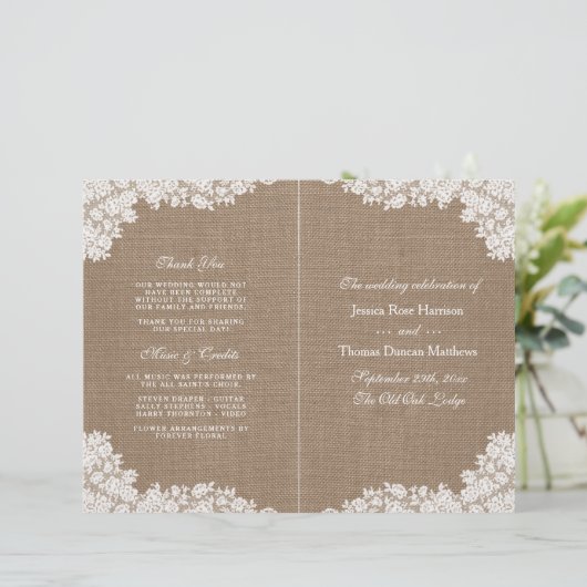 Het Rustic Burlap en het  witte Collectie (Staand voorkant)