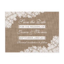 Het Rustic Burlap en het  witte Collectie