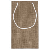 Het Rustic Burlap en het witte Collectie Klein Cadeauzakje (Achterkant)