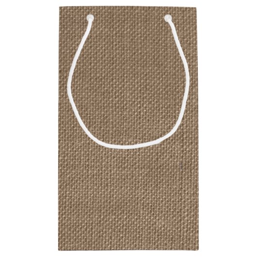 Het Rustic Burlap en het witte Collectie Klein Cadeauzakje (Achterkant)