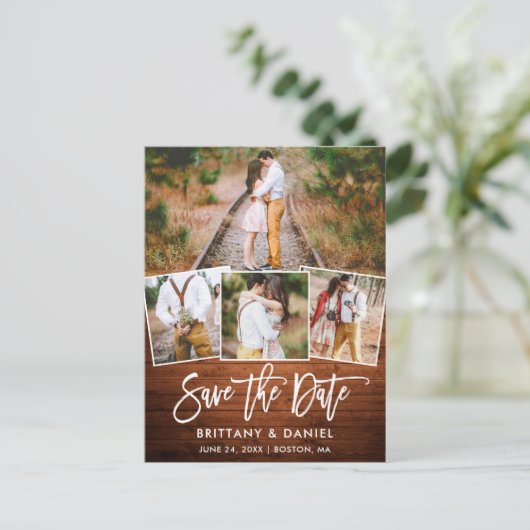 Het Rustic Hood van het Manuscript van de borstel  Briefkaart (Staand voorkant)