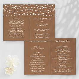 Het Rustic Kraft String Lights Wedding Collectie