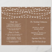 Het Rustic Kraft String Lights Wedding Collectie (Voorkant)