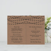 Het Rustic Kraft String Lights Wedding Collectie (Staand voorkant)