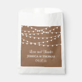 Het Rustic Kraft String Lights Wedding Collectie Bedankzakje (Voorkant)
