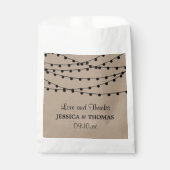 Het Rustic Kraft String Lights Wedding Collectie Bedankzakje (Voorkant)