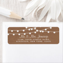 Het Rustic Kraft String Lights Wedding Collectie