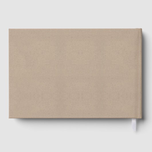 Het Rustic Kraft String Lights Wedding Collectie Gastenboek (Achterkant)