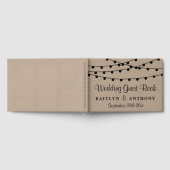 Het Rustic Kraft String Lights Wedding Collectie Gastenboek (Volledig)