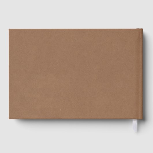 Het Rustic Kraft String Lights Wedding Collectie Gastenboek (Achterkant)