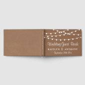Het Rustic Kraft String Lights Wedding Collectie Gastenboek (Volledig)