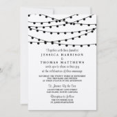 Het Rustic Kraft String Lights Wedding Collectie Kaart (Voorkant)