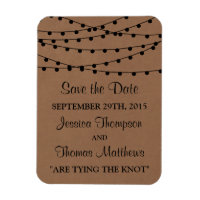 Het Rustic Kraft String Lights Wedding Collectie