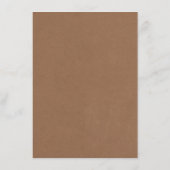 Het Rustic Kraft String Lights Wedding Collectie Menu (Achterkant)