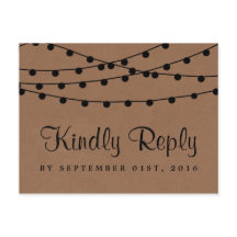 Het Rustic Kraft String Lights Wedding Collectie