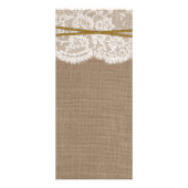 Het Rustic Sunflower Wedding Collectie Menu Kaart (Achterkant)