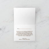 Het Rustic White Lijst & Burlap Wedding Collectie Bedankkaart (Binnen)