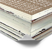 Het Rustic White Lijst & Burlap Wedding Collectie Poster (Hoek)