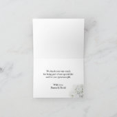 Het rustieke BloemenHuwelijk van de Adem van de Bedankkaart (Binnen)