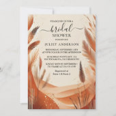 Het rustieke Boho Autumn Ombre Brown Vrijgezellenf Kaart (Voorkant)