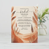 Het rustieke Boho Autumn Ombre Brown Vrijgezellenf Kaart (Staand voorkant)