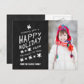 Het rustieke Briefkaart van de Vakantie van de (Voorkant / Achterkant)